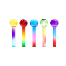 Handpfeife "Metallic-bunt", 10cm, sortiert, 90er Dose