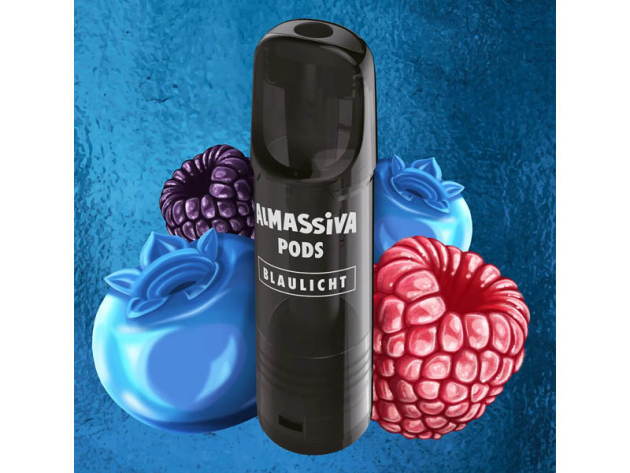 Al Massiva Pod - Blaulicht (Beerenmix, Blaubeere, Ice) - 17mg - 2er Set