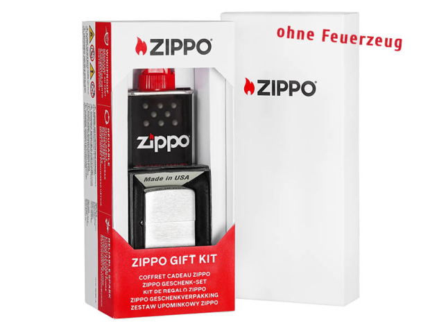 1 Geschenkebox inkl. Zippo Benzin 125 ml