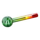 Glaspfeife "3-Farbig", 4-fach sortiert,  10cm, 90er Dose