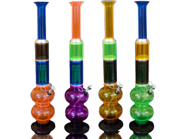 Acrylbong "Regenbogen", Höhe 44,5cm