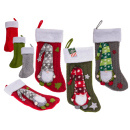 Jumbo-Kaminsocken, Wichtel, 3- fach sortiert, 49 x 25 cm: einzeln