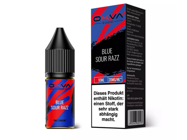 Oxva - Blue Sour Razz (Blaubeeren, Himbeere) - Liquid - 20 mg - 10 ml