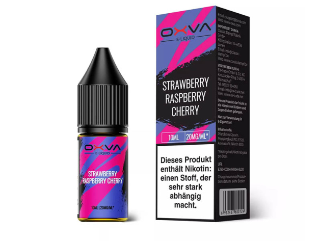 Oxva - Strawberry Raspberry Cherry (Erdbeer, Himbeer, Kirsche) - Liquid - 20 mg - 10 ml