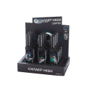 Zigarrenfeuerzeuge "High Spacesaber" Blaue Flamme, 3-fach sortiert, 9er Display