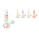 Glasbong "Farbe" Höhe 20 cm, Ø 3cm,...