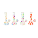 Glasbong "Farbe" Höhe 20 cm, Ø 3cm, Schliff 18, 4-fach sortiert, einzeln