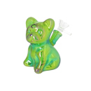 Glasbong "Hund" grün, Höhe 11 cm