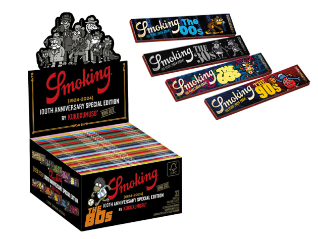 Smoking King Size Kukuxumusu 100th Anniversary, 50 Hefte je 33 Blatt