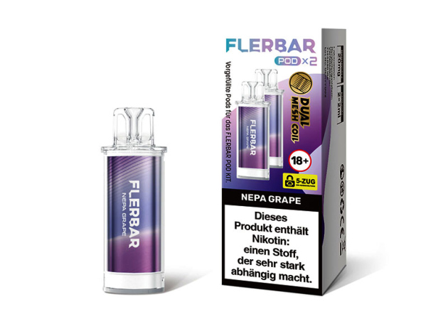 Flerbar Pods - Nepa Grape (Traube) - 20mg - 2er Set