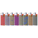 BIC Mini J25 Reibrad Feuerzeuge "Psychedelic", 50er Display