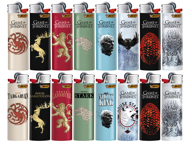 BIC Maxi J26 Reibrad Feuerzeuge "Game of Thrones", 50er Display