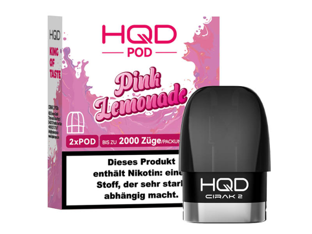 HQD Cirak 2 Pod - Pink lemonde (Pinke Limonade) - 18mg - 1000 Züge - 2er Set