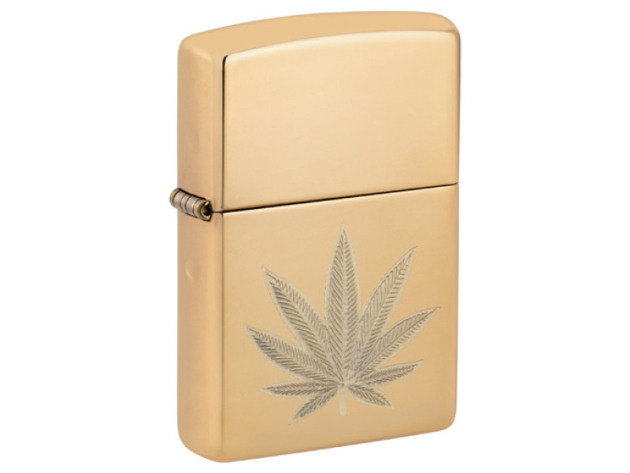Zippo Feuerzeug - Cannabis Leaf Design
