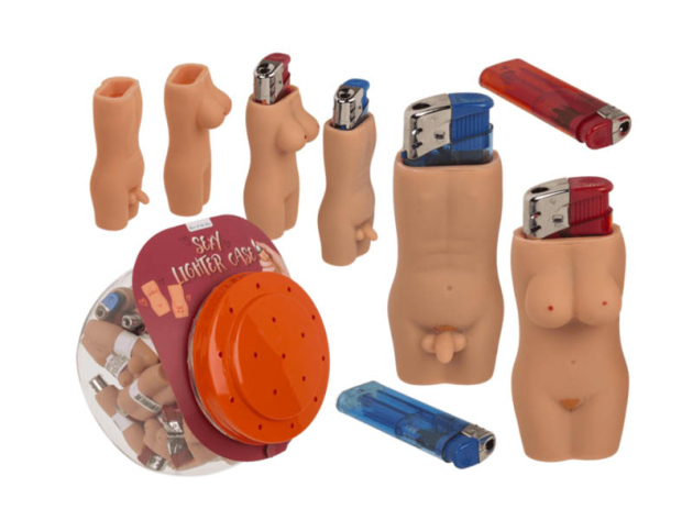 Elektrofeuerzeuge "Sexy" inkl. Feuerzeug-Etui, 2-fach sortiert, 30er Display