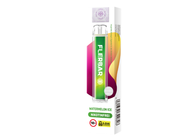 Flerbar M Zero - Watermelon Ice (Wassermelone Eis) - E-Shisha - 0mg - 600 Züge
