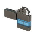 Elektrofeuerzeug "Ocean", anthrazit matt, mit Sichtfenster