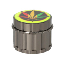 Grinder "Hanfblatt bunt", 4-tlg.; Ø 5,3cm
