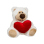 Plüsch Bär mit rotem Herz, Big Love, ca. 15 cm