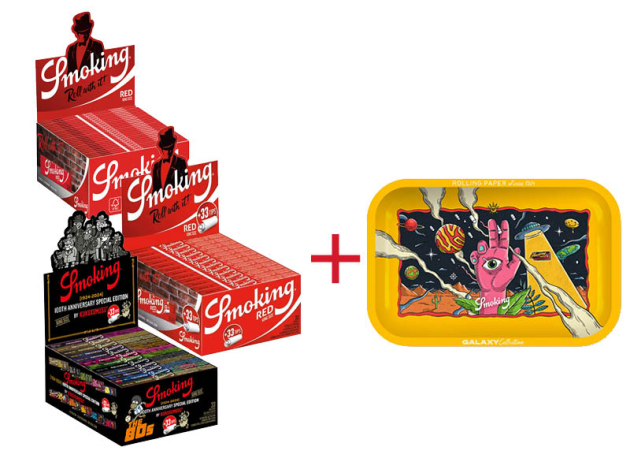 Aktion Smoking King Size 3x Displays + 1x Drehunterlage "Earth" GRATIS