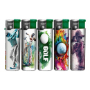 Elektrofeuerzeuge "Golf" 5-fach sortiert, 50er...