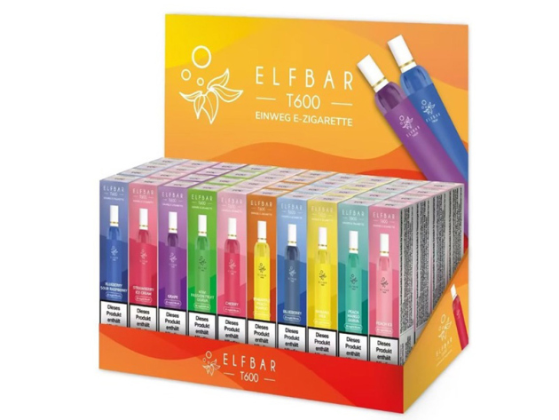 AKTION 40x ELFBAR T600 mit Nikotin & Display GRATIS