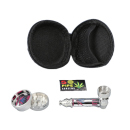 Handpfeifen-Set, mit Pfeife, Grinder, Siebe und Aufbewahrungstasche