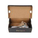 Grinder "Tear Force" Schuh im Karton, 3-tlg., Silber; Länge 15 cm
