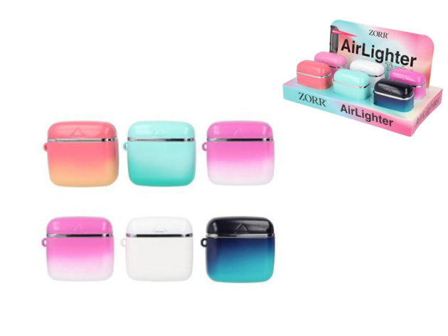 Sturmfeuerzeuge "Air", Turbo-Flame, 6-fach sortiert, 6er Display