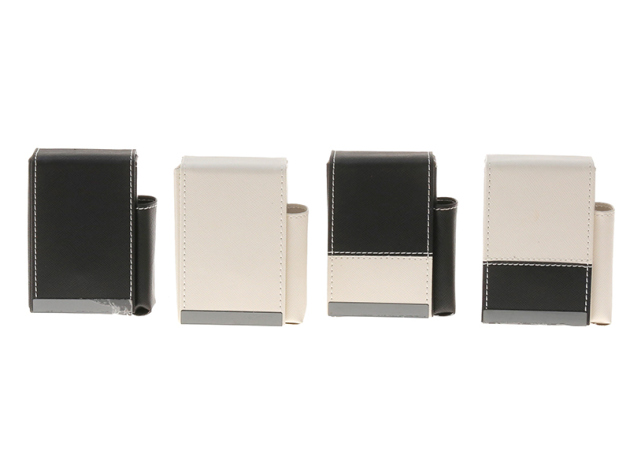 Zigaretenboxen/-etuis "Black/ Cream"; 20 Zig.; 6er Display