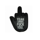 Aschenbecher "Fuck you" Keramik, schwarz; 2er Set