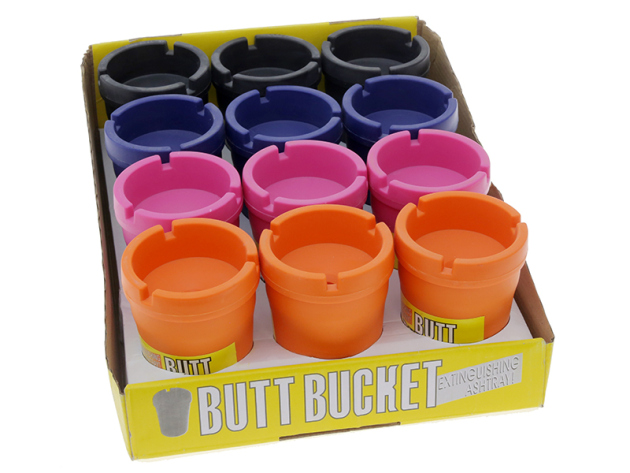 Achenbecher "Butte Bucket", 4-fach sortiert, H 10,5 cm; Ø 8cm: 16er Display