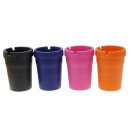 Achenbecher "Butte Bucket", 4-fach sortiert, H 10,5 cm; Ø 8cm: 16er Display