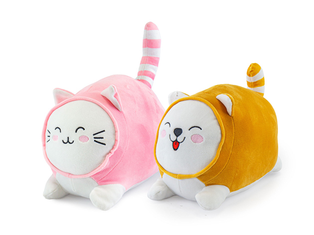 Plüsch Katze + Hund " Kawaii"; ; 25 cm; 2-fach sortiert; einzeln