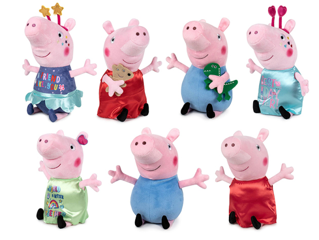 Plüsch Peppa Pig "Better together"; 20 cm; 7-fach sortiert; einzeln