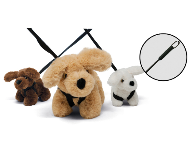 Plüsch Hund am Stab; 18 cm; 3-fach sortiert; einzeln