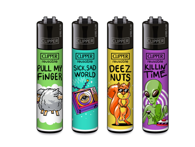 Clipper Large MIX SLOGAN #4, 48er Display