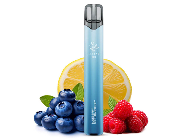 ELFBAR 800 - "Blueberry Sour Raspberry" (Blaubeere, saure Himbeere) - E-Shisha - 20 mg  - 800 Züge