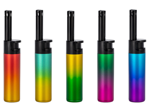 Stabfeuerzeug "Rainbow", 5-fach sortiert, 30er Display