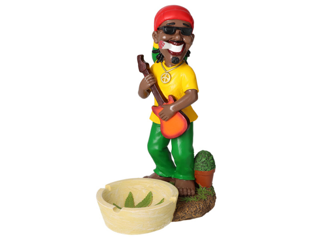 Wind Ashtray "Ceramic-Black" with creases, 6 cm x Ø14 cm