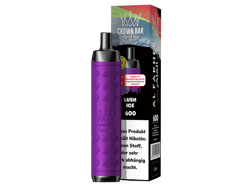 Al Fakher Crown Bar 600 - Lush Ice (Wassermelone, Eis) - E-Shisha