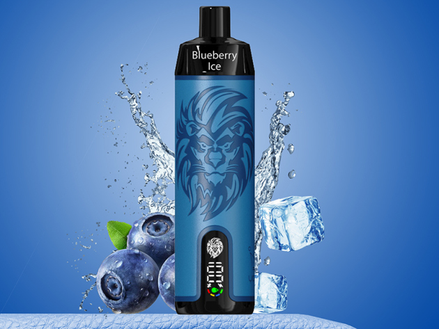 Yo Bar X Lion Vapes "Blueberry Ice" (Blaubeere, Eis) - E-Shisha - 0 mg - 10000 Züge