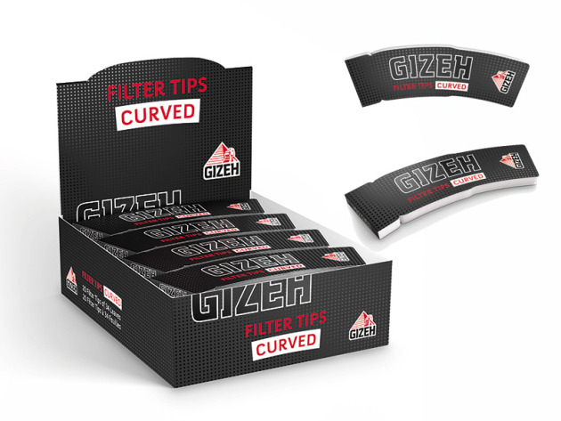 Gizeh Filter Tips Curved; 24er Display