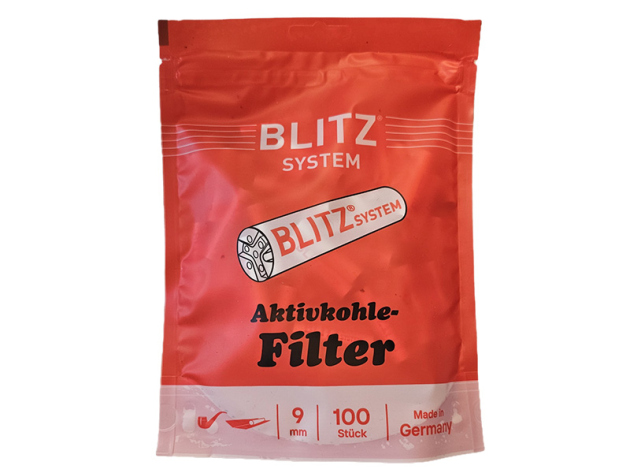 Blitz Filter Ø 9 mm; 100er Beutel, Aktivkohlefilter