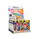 Elektrofeuerzeuge "COLORFUL DESSERT", 5-fach sortiert, 50er Display