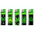 Elektrofeuerzeuge "WEED NEON", 5-fach sortiert,...