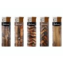 Elektrofeuerzeuge "WOOD", 5-fach sortiert, 50er...