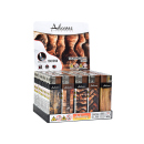 Elektrofeuerzeuge "WOOD", 5-fach sortiert, 50er Display