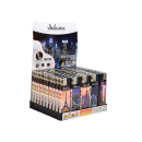 Elektrofeuerzeuge "PINK CITY", 5-fach sortiert, 50er Display