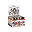 Elektrofeuerzeuge "POKER", 5-fach sortiert, 50er Display